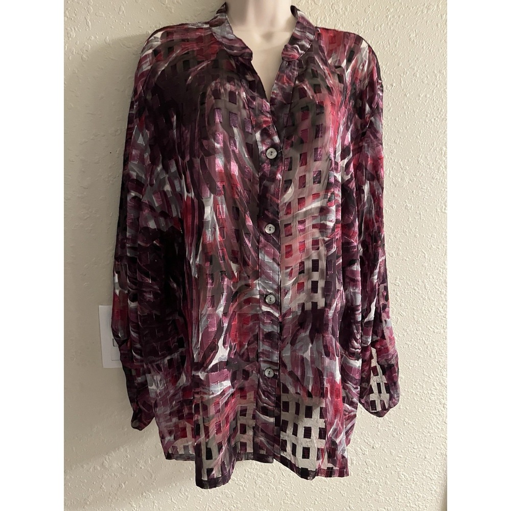 New 24W Ruby Road Woman Sheer Top #184*8